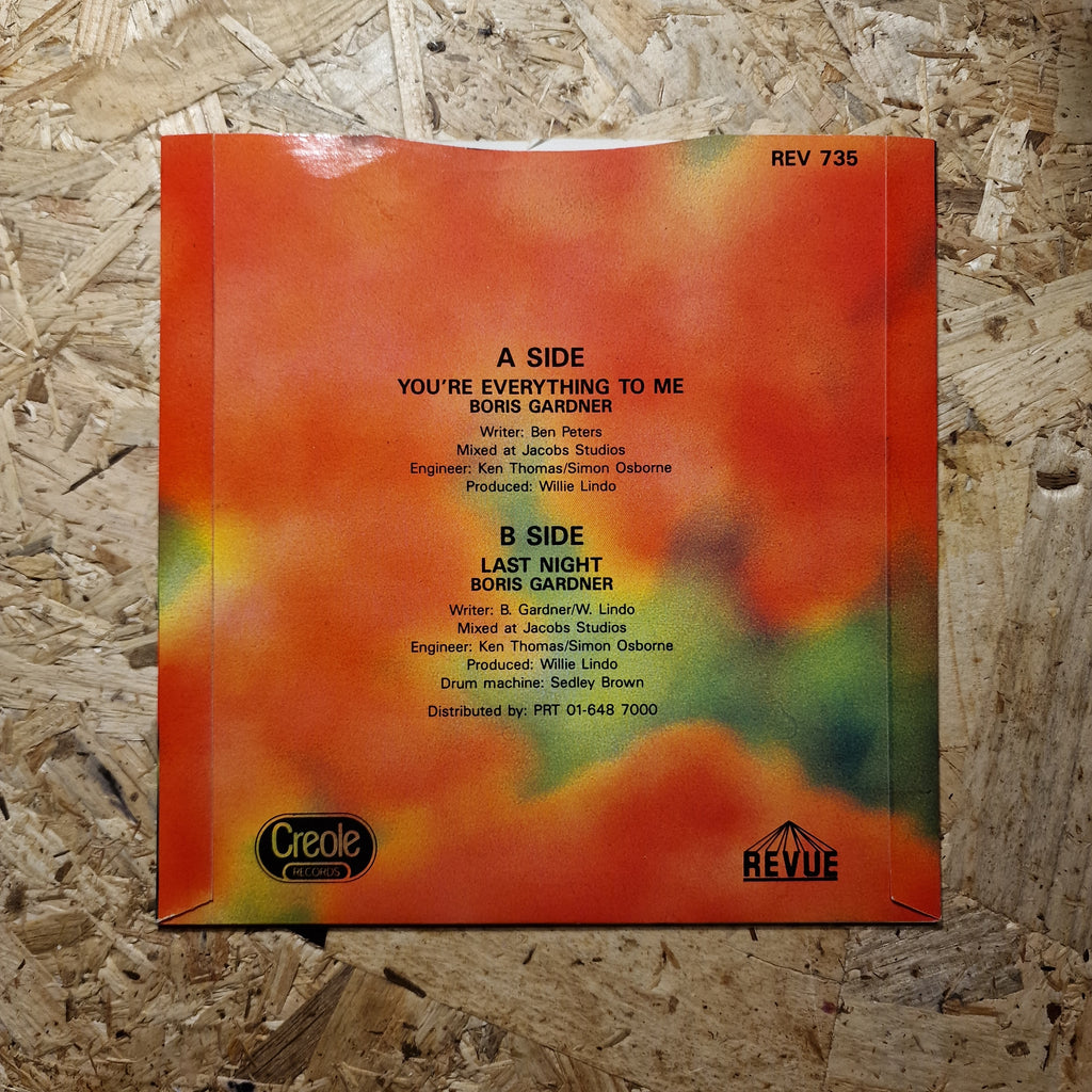 Boris Gardiner - You're Everything to Me 7" Single