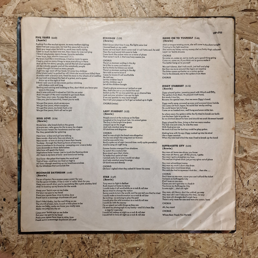 David Bowie – The Rise And Fall Of Ziggy Stardust And The Spiders From Mars