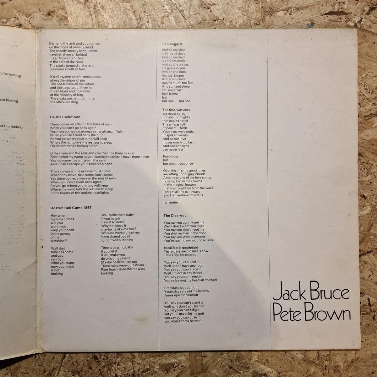 Jack Bruce – Songs For A Tailor
