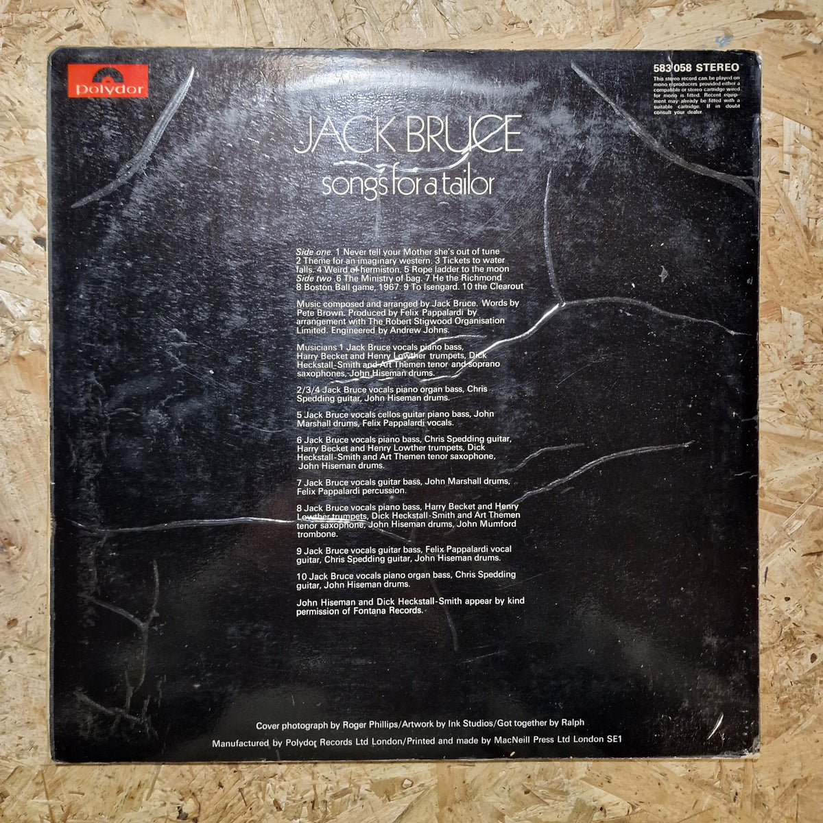 Jack Bruce – Songs For A Tailor