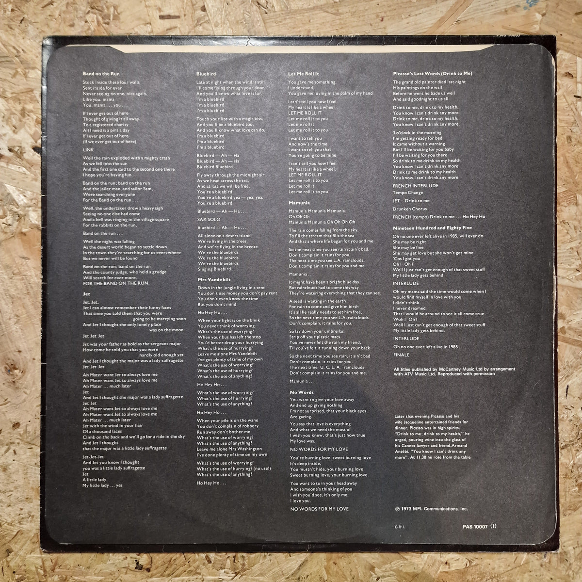Paul McCartney & Wings – Band On The Run