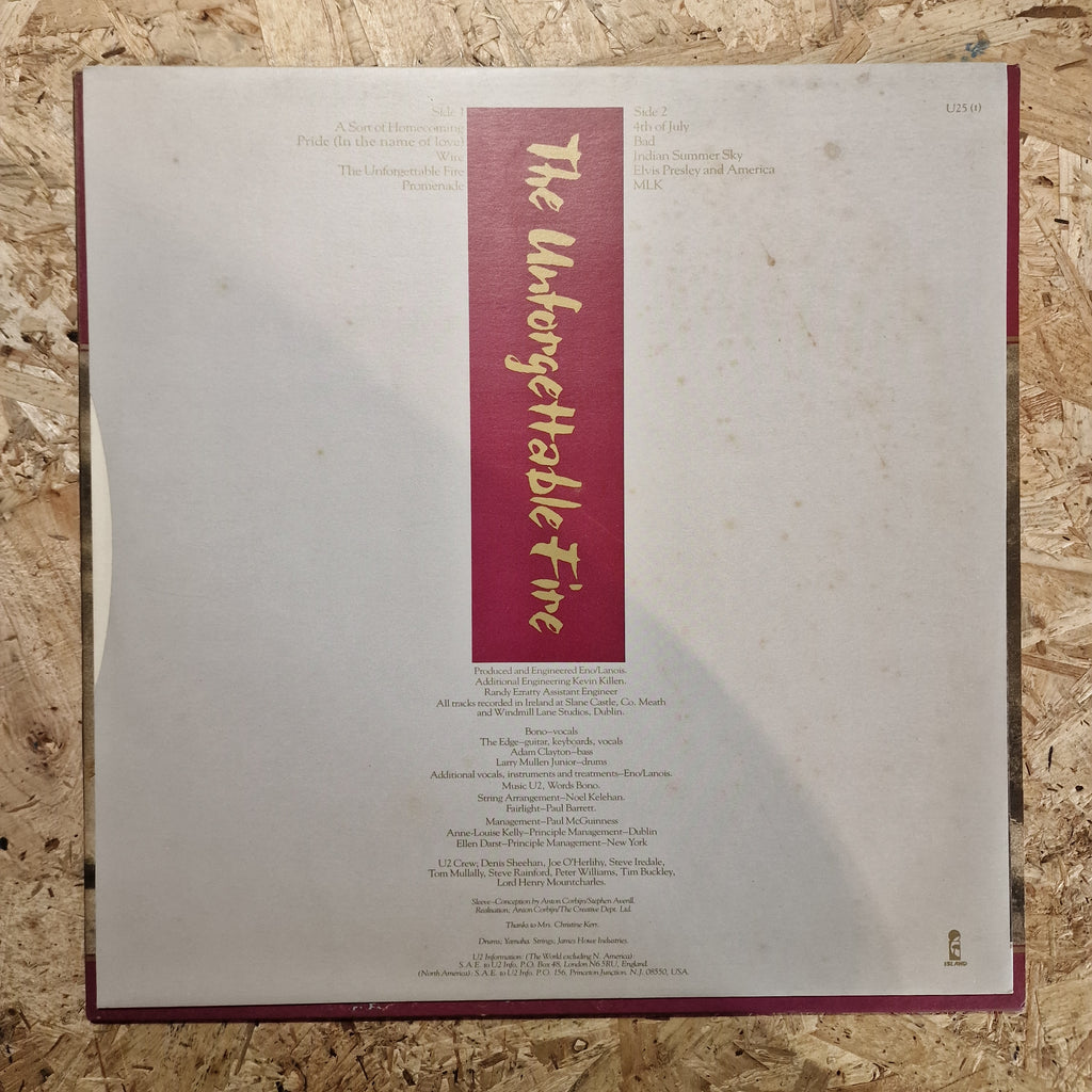 U2 – The Unforgettable Fire