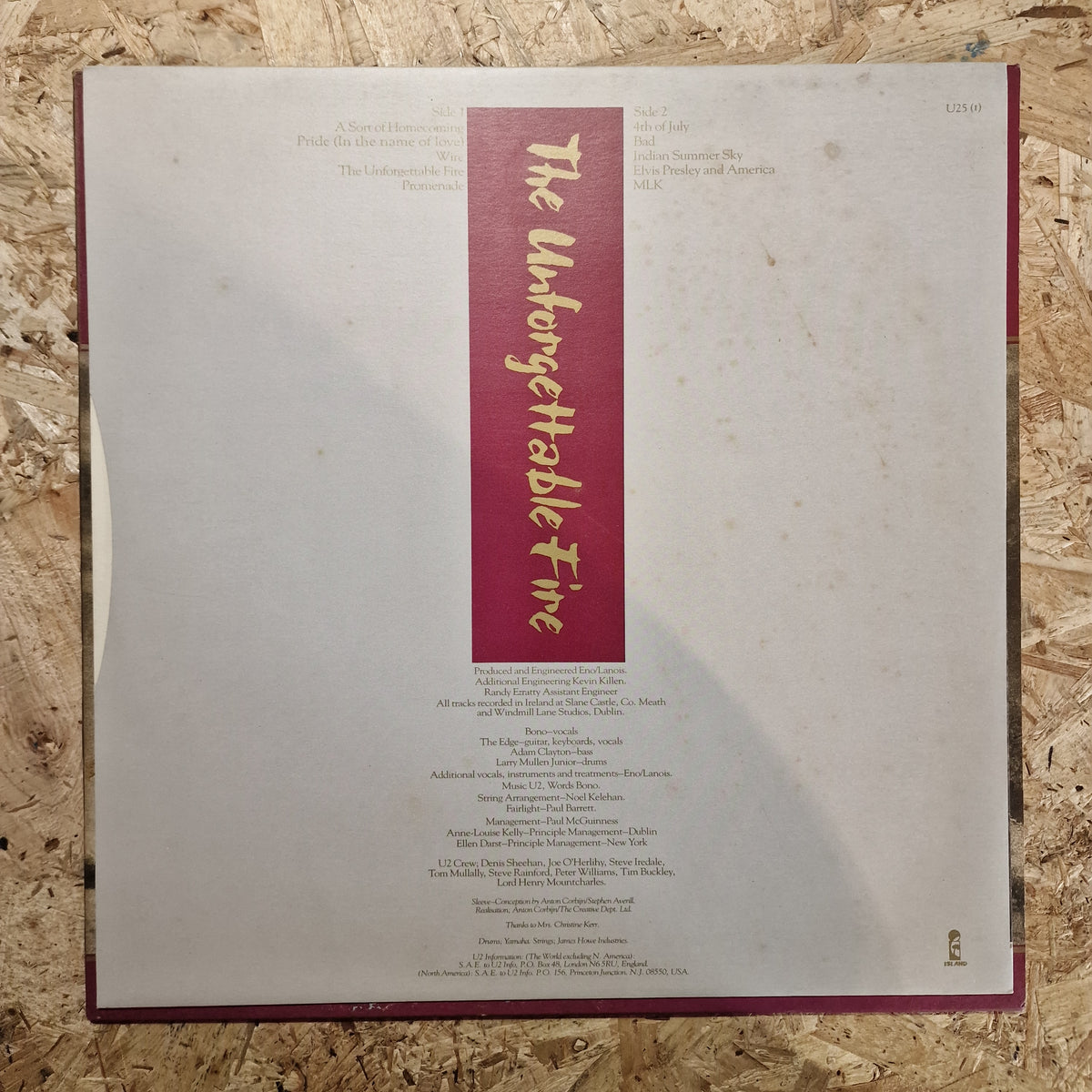 U2 – The Unforgettable Fire