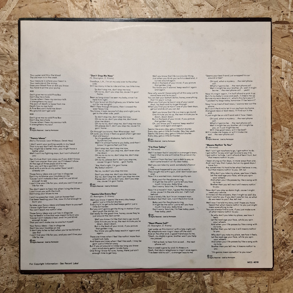 Rossington Collins Band ‎– This Is The Way