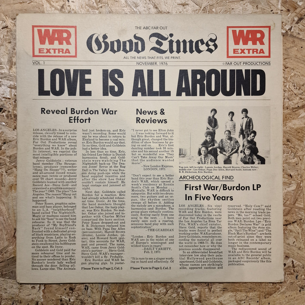War Featuring Eric Burdon – Love Is All Around