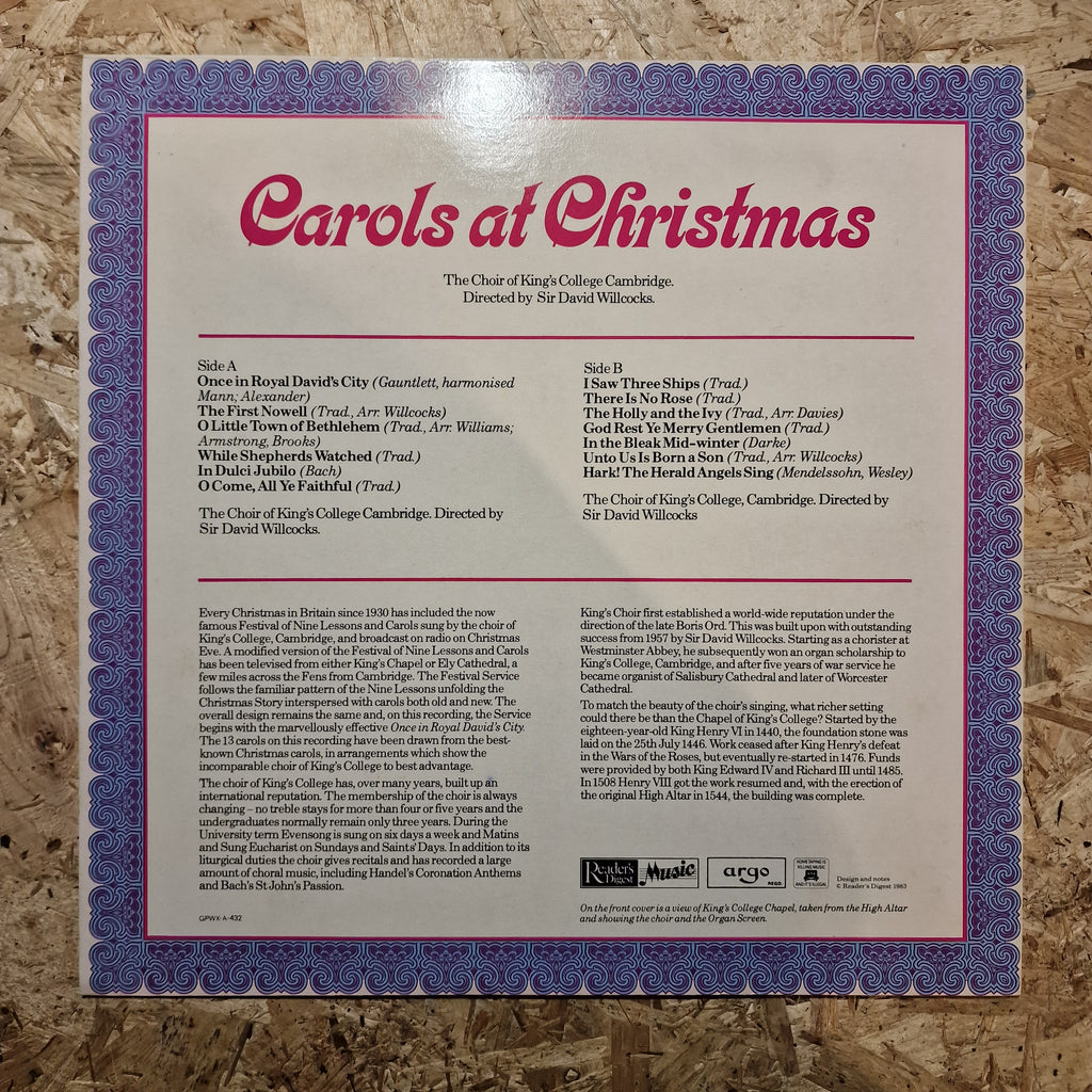 The Choir Of King's College Cambridge – Carols At Christmas