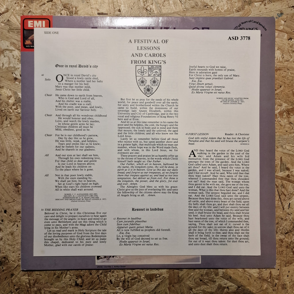 King's College Choir, Cambridge Directed By Philip Ledger – A Festival Of Lessons And Carols From King's