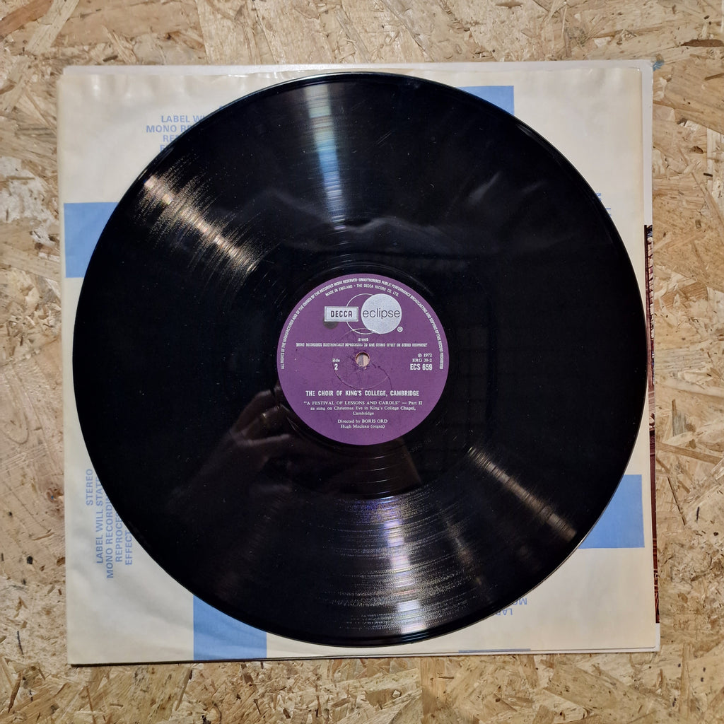 The Choir Of King's College, Cambridge Directed By Boris Ord, Hugh Maclean – A Festival Of Lessons And Carols