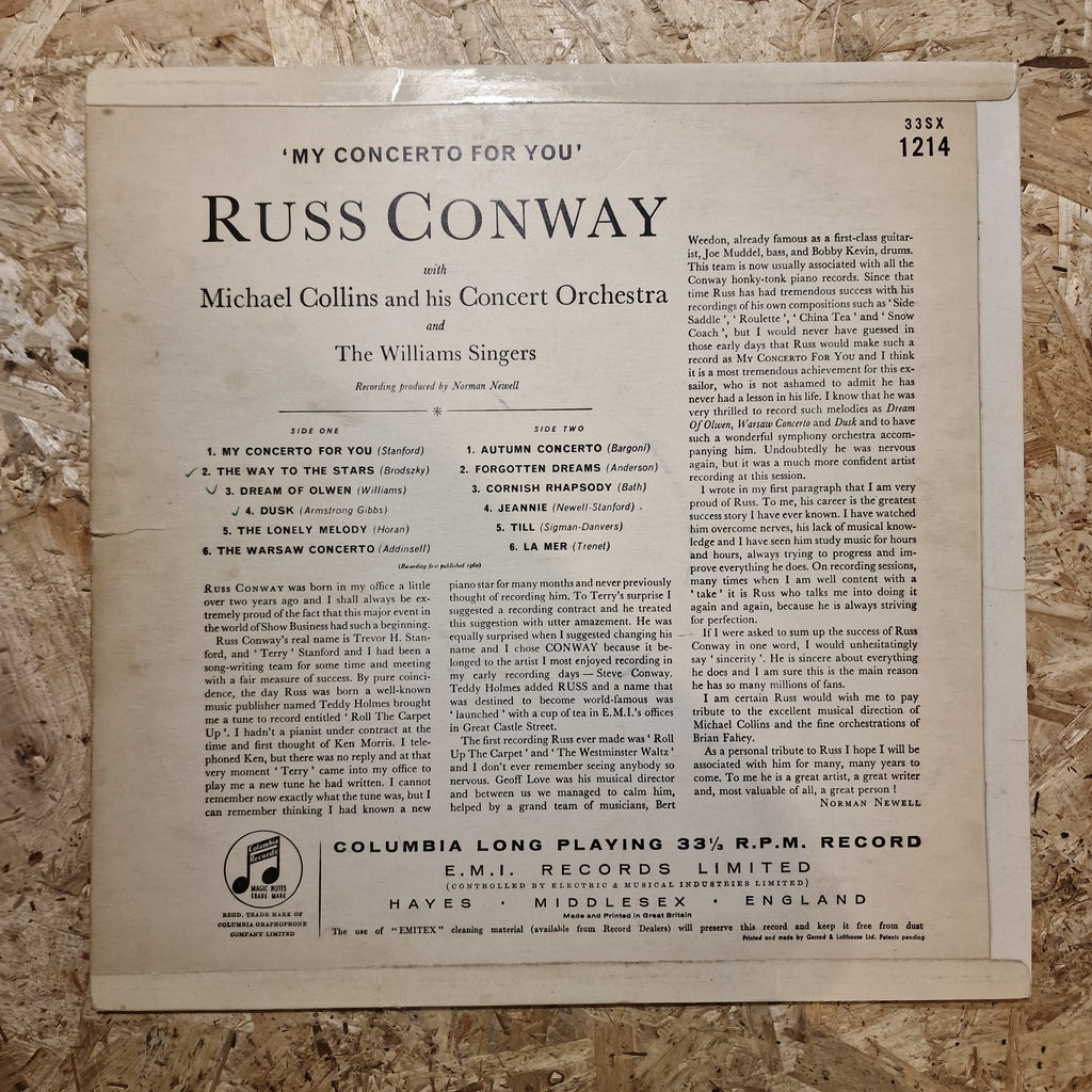 Russ Conway – My Concerto For You