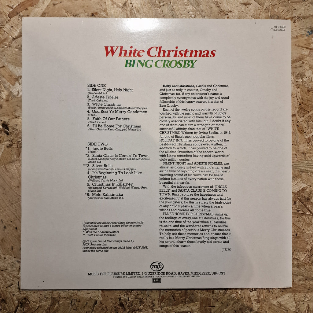 Bing Crosby – White Christmas (1982 Reissue)