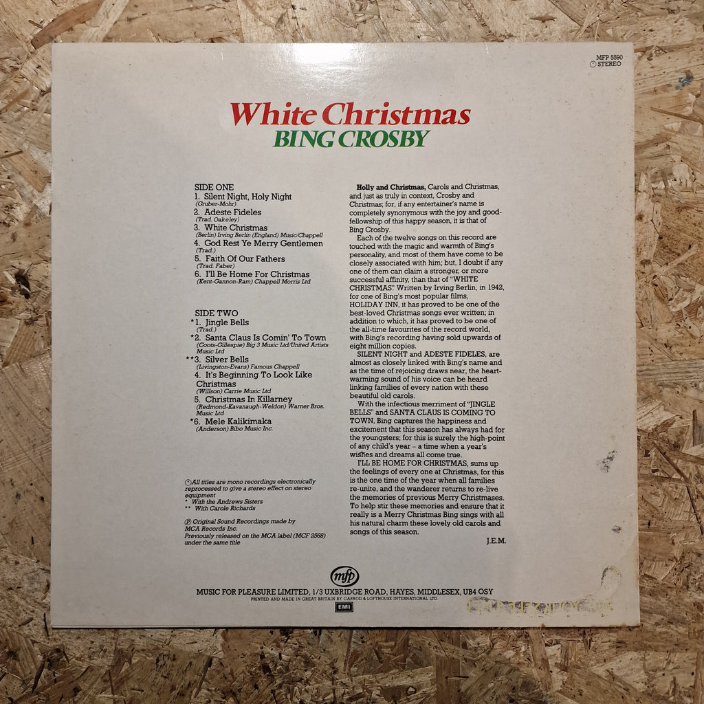 Bing Crosby – White Christmas (1982 Reissue)