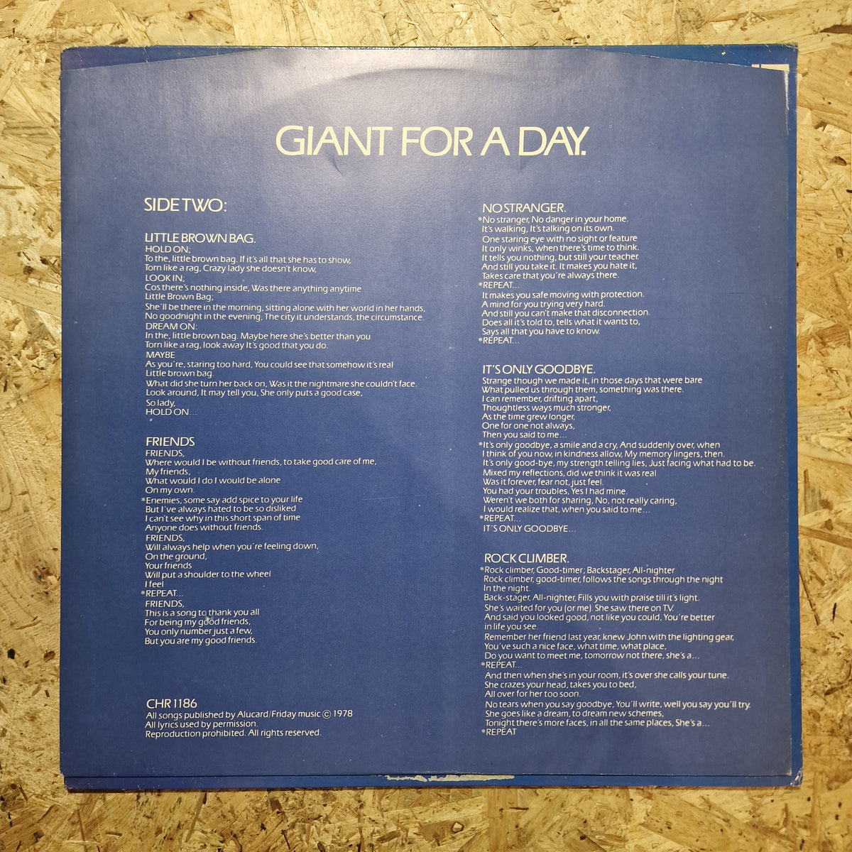 Gentle Giant – Giant For A Day