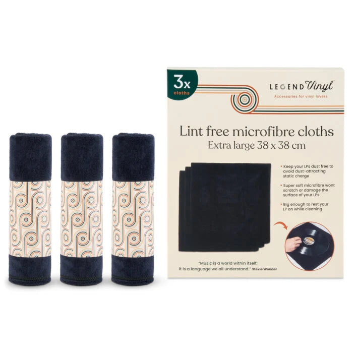 Pack of 3 Premium 400gsm Lint-Free Vinyl Cleaning Cloths