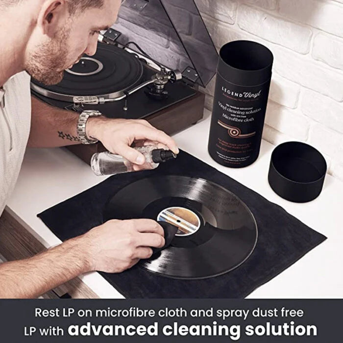 Professional Vinyl Cleaning Solution & 400gsm Microfibre Cloth Set
