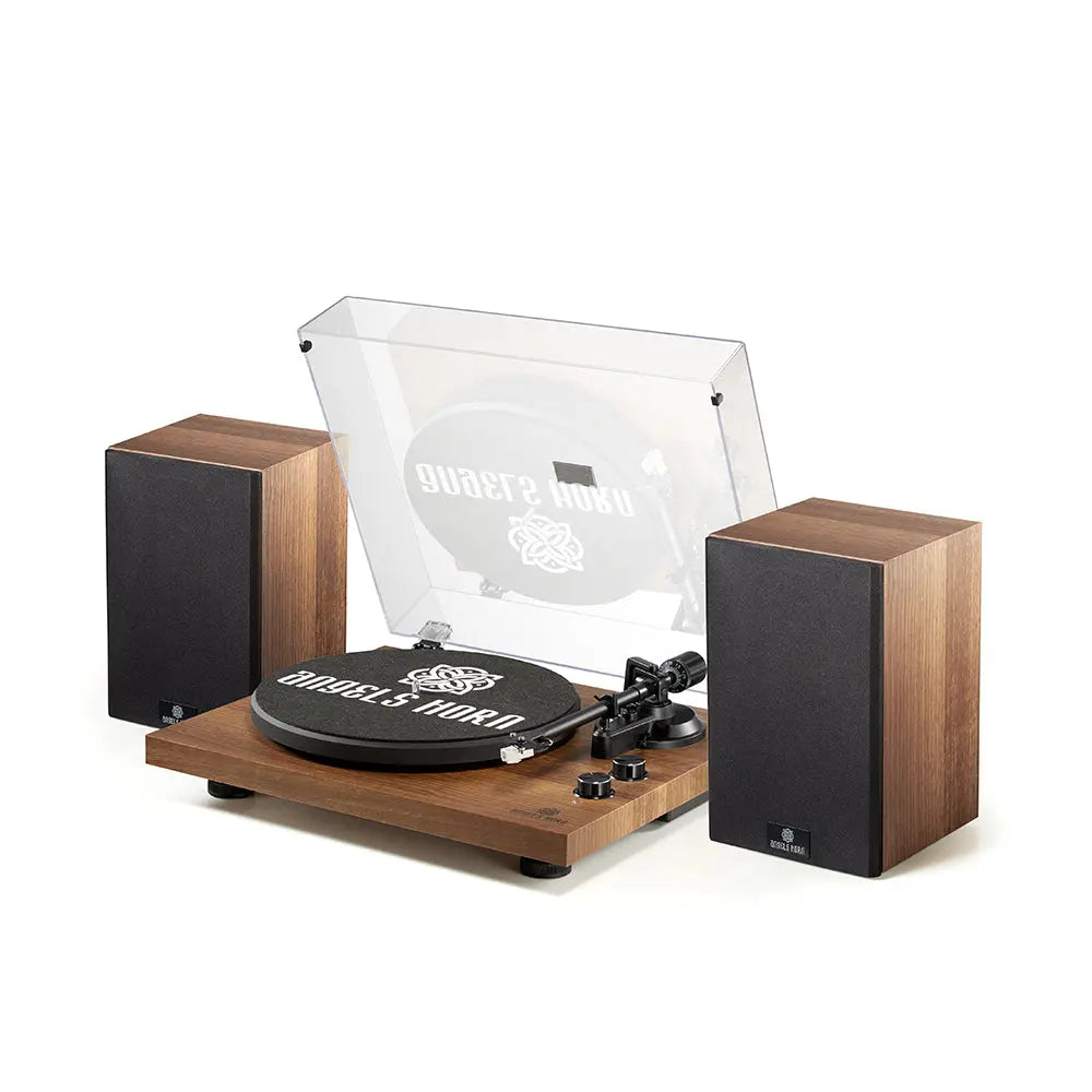 Angels Horn - Turntable + Bookshelf Speakers