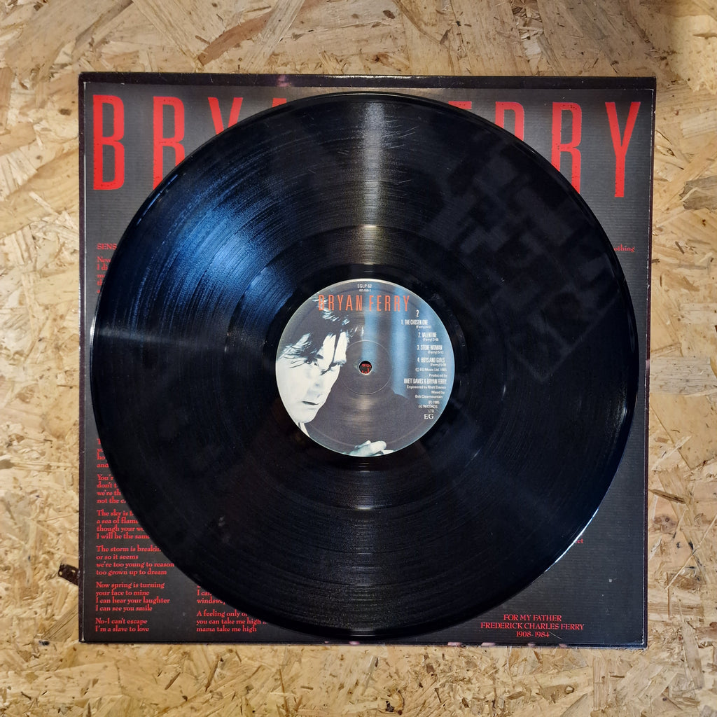 Bryan Ferry ‎– Boys And Girls 1985 UK Press