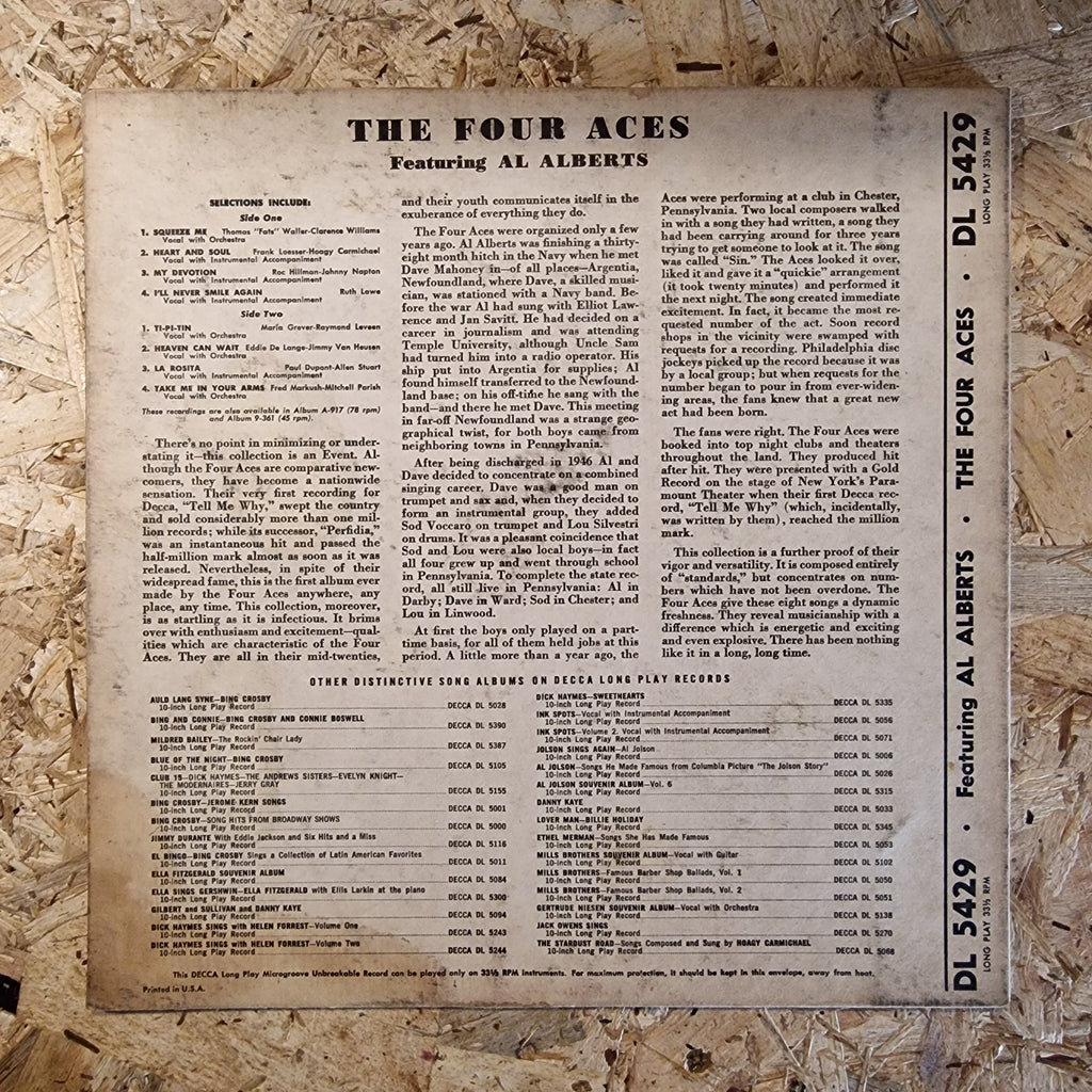 The Four Aces Featuring Al Alberts – The Four Aces