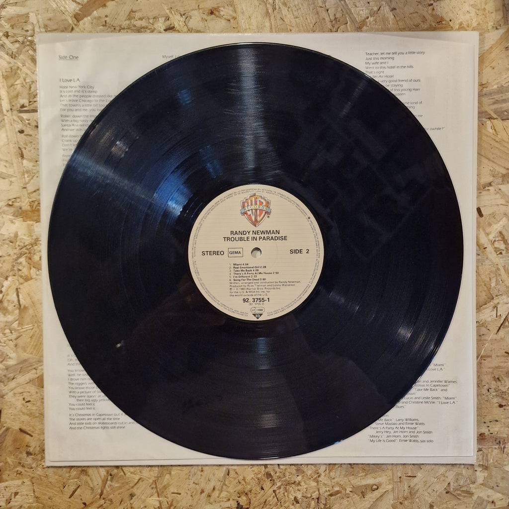 Randy Newman - Trouble in Paradise 1983 European Press