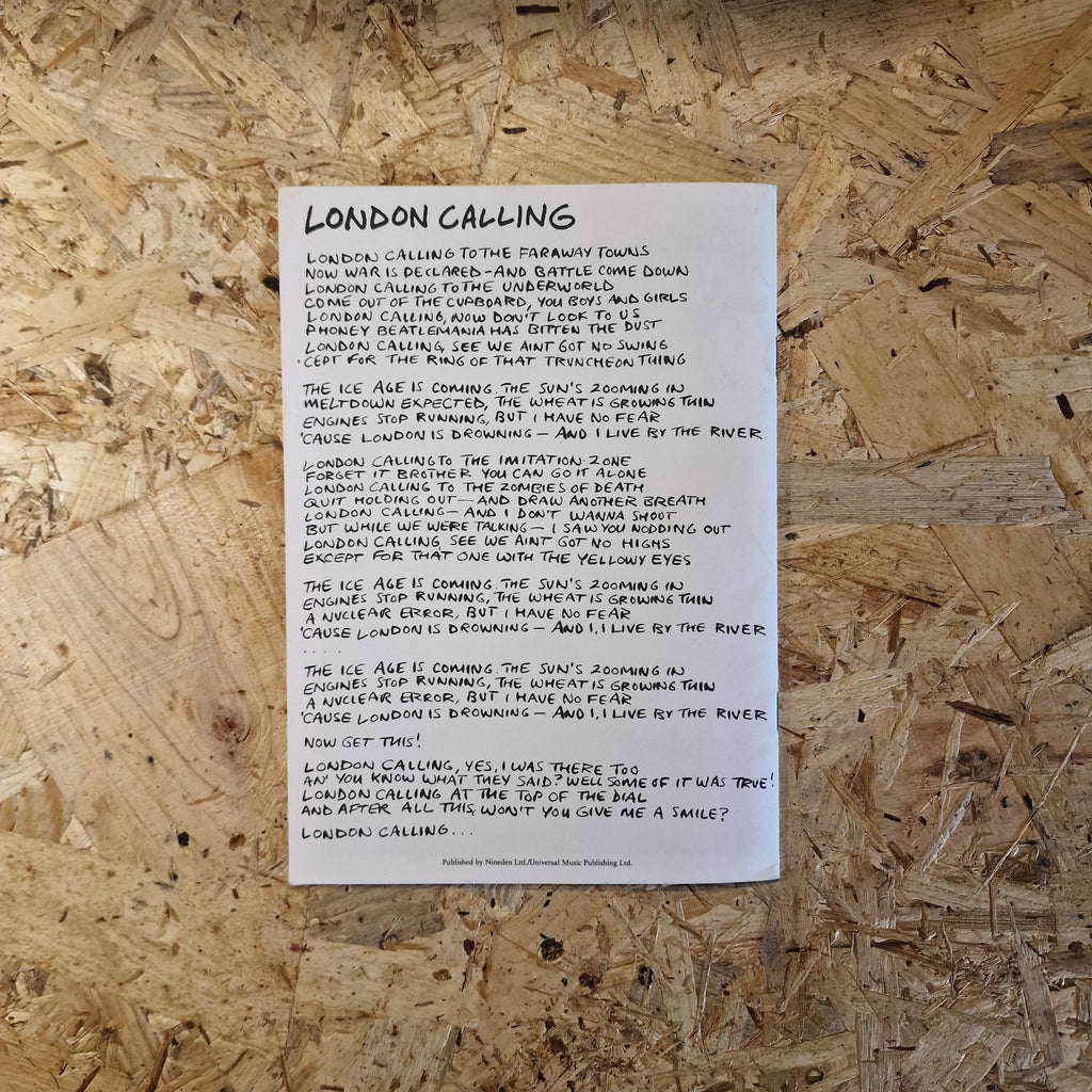 The Armagideon Times - The Clash London Calling (1990's Reprint)