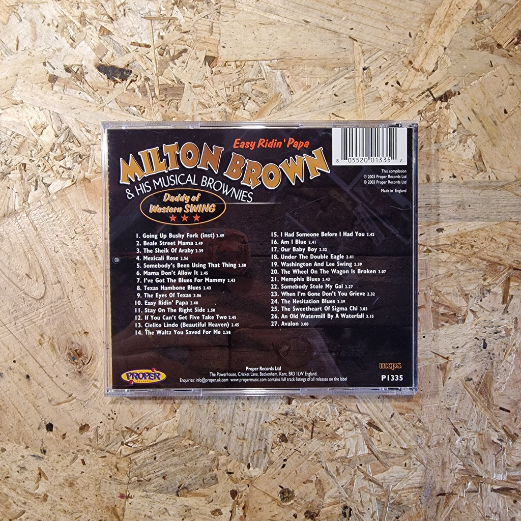 Milton Brown & His Musical Brownies – Daddy Of Western Swing