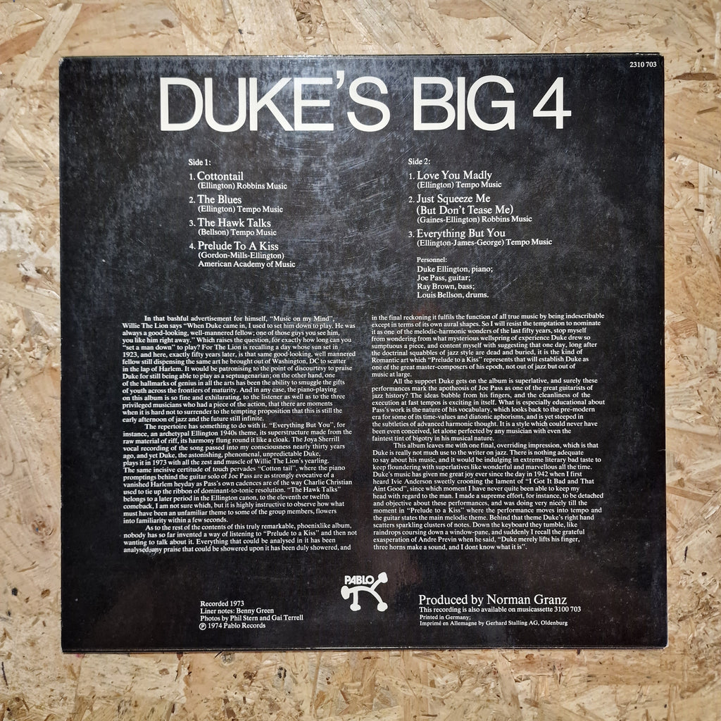 Duke Ellington Quartet – Duke's Big 4