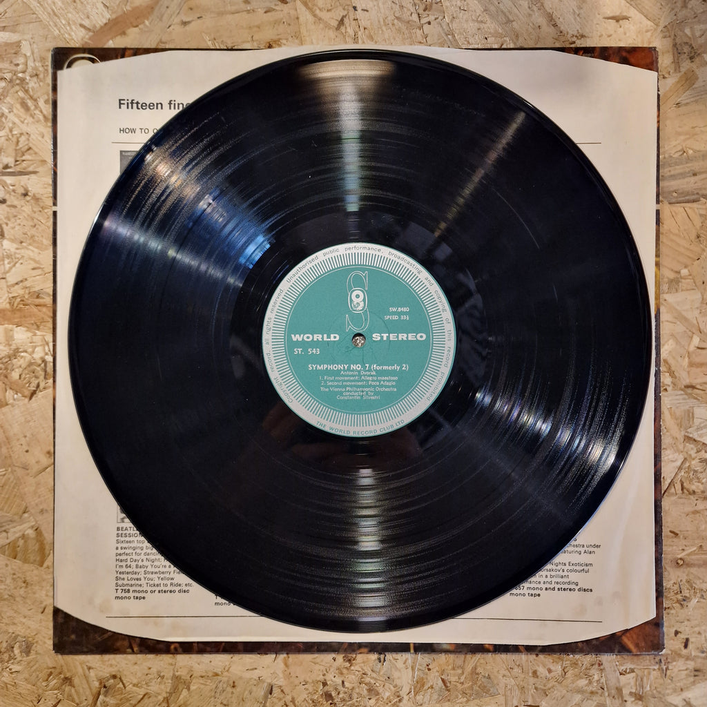 Dvorak*, Vienna Philharmonic Orchestra* Conducted By Constantin Silvestri ‎– Symphony No. 7 In D Minor, Op. 70 1960's UK Press