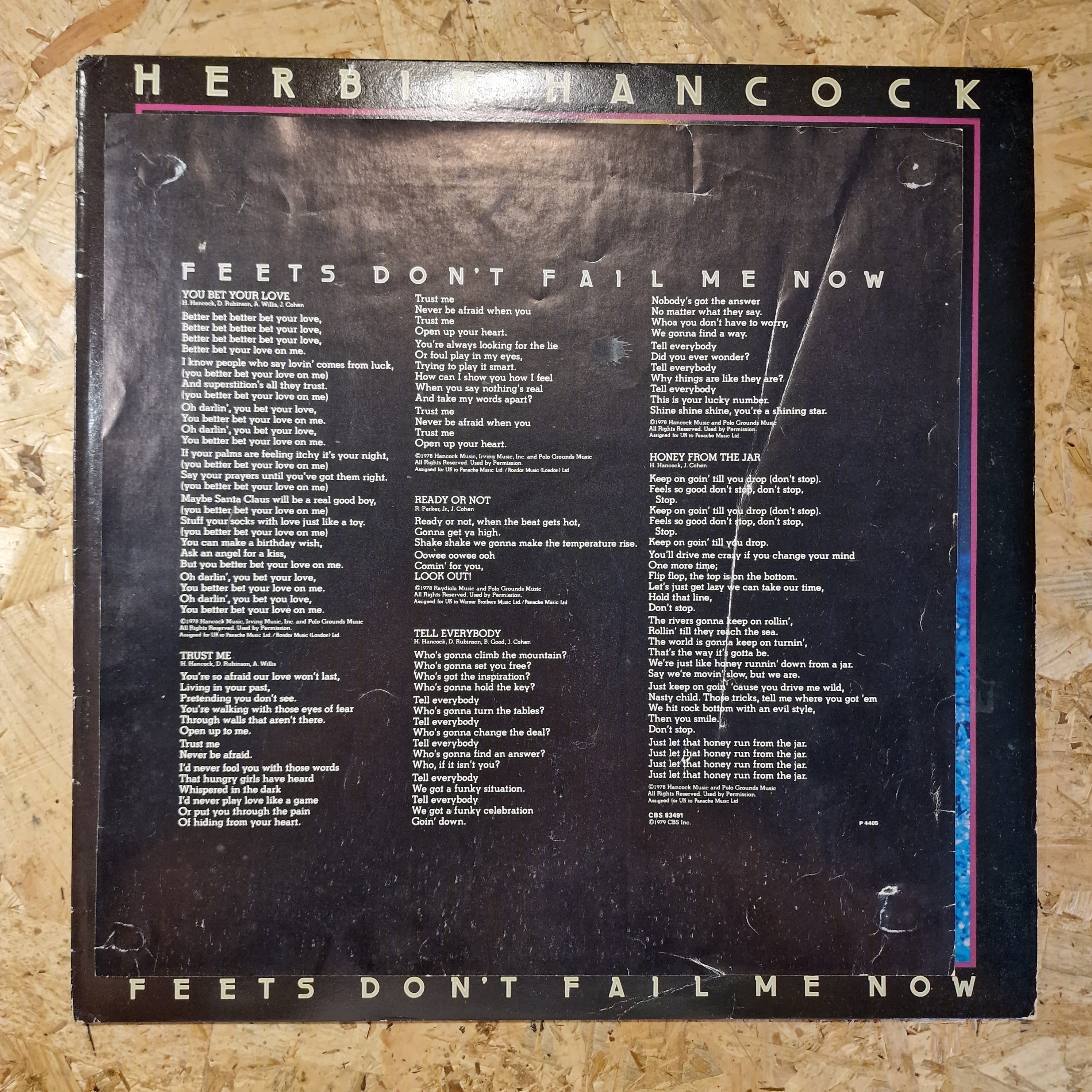 Herbie Hancock ‎– Feets Don't Fail Me Now