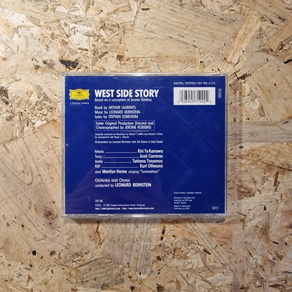 Leonard Bernstein, Kiri Te Kanawa • José Carreras • Tatiana Troyanos • Kurt Ollmann • Marilyn Horne ‎– West Side Story