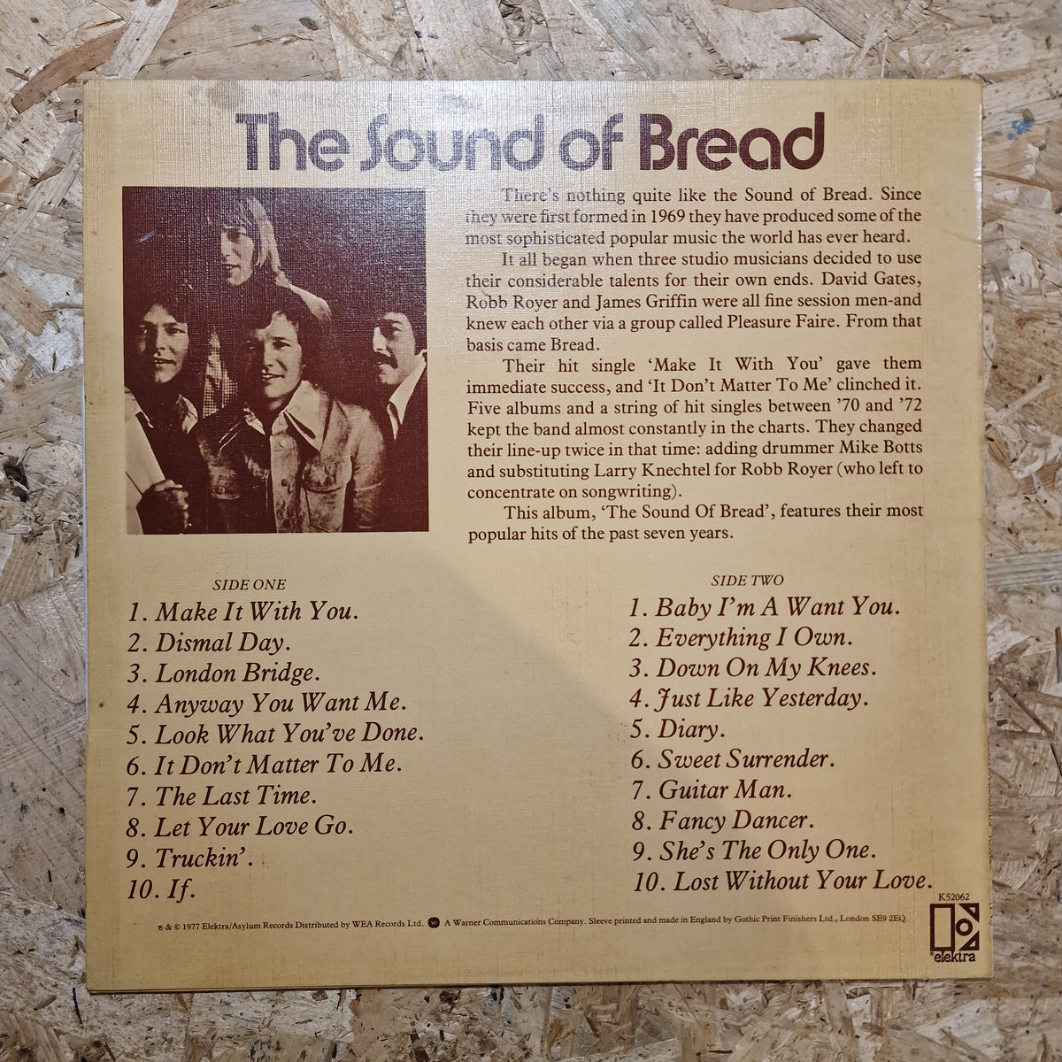 Bread – The Sound Of Bread - Their 20 Finest Songs