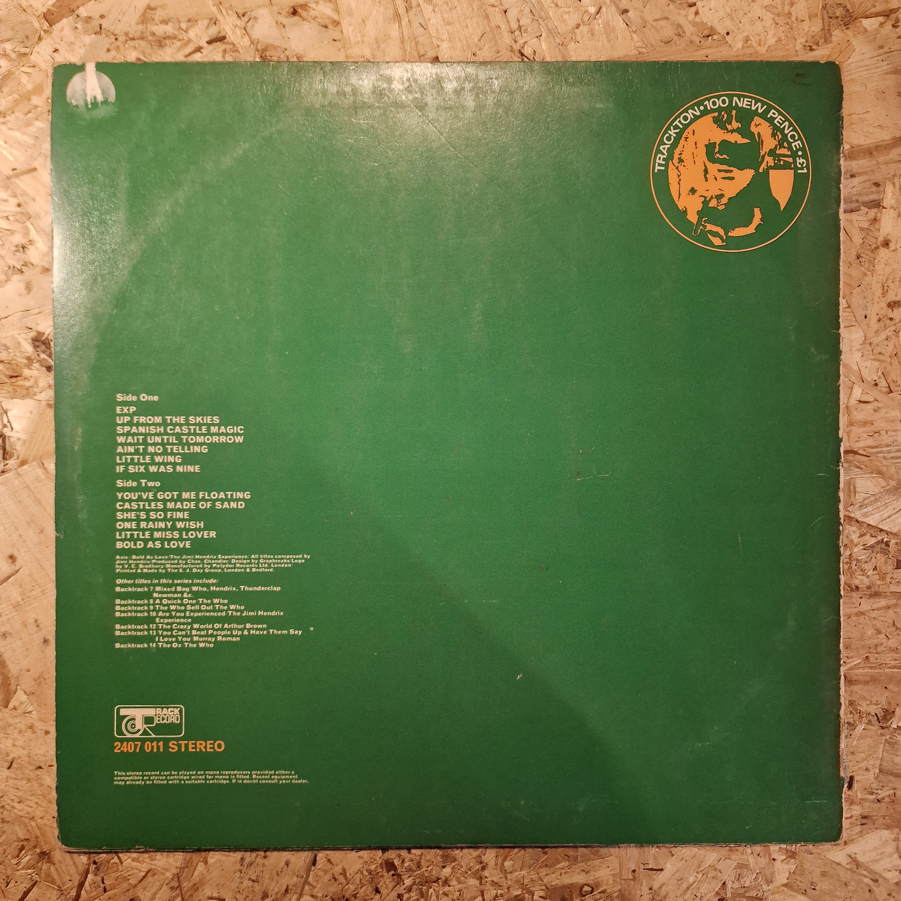 The Jimi Hendrix Experience – Axis: Bold As Love - BackTrack 11