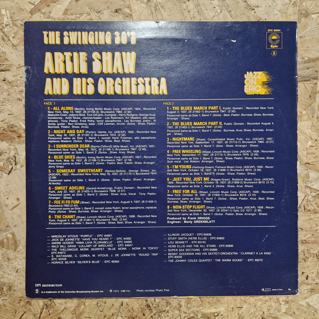 Artie Shaw And His Orchestra – The Swinging 30's