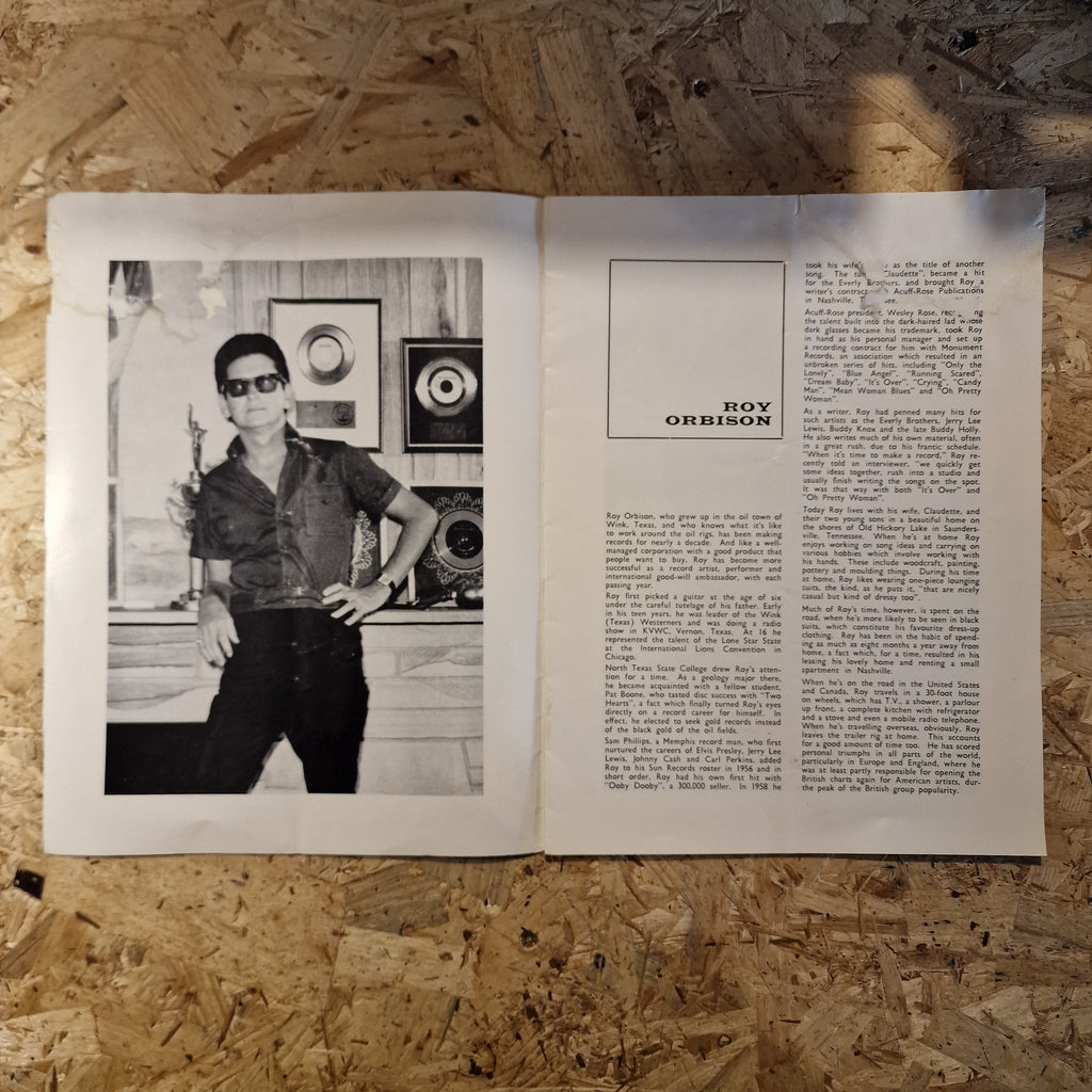 The Walker Brothers & Roy Orbison - UK Tour Programme (1965)