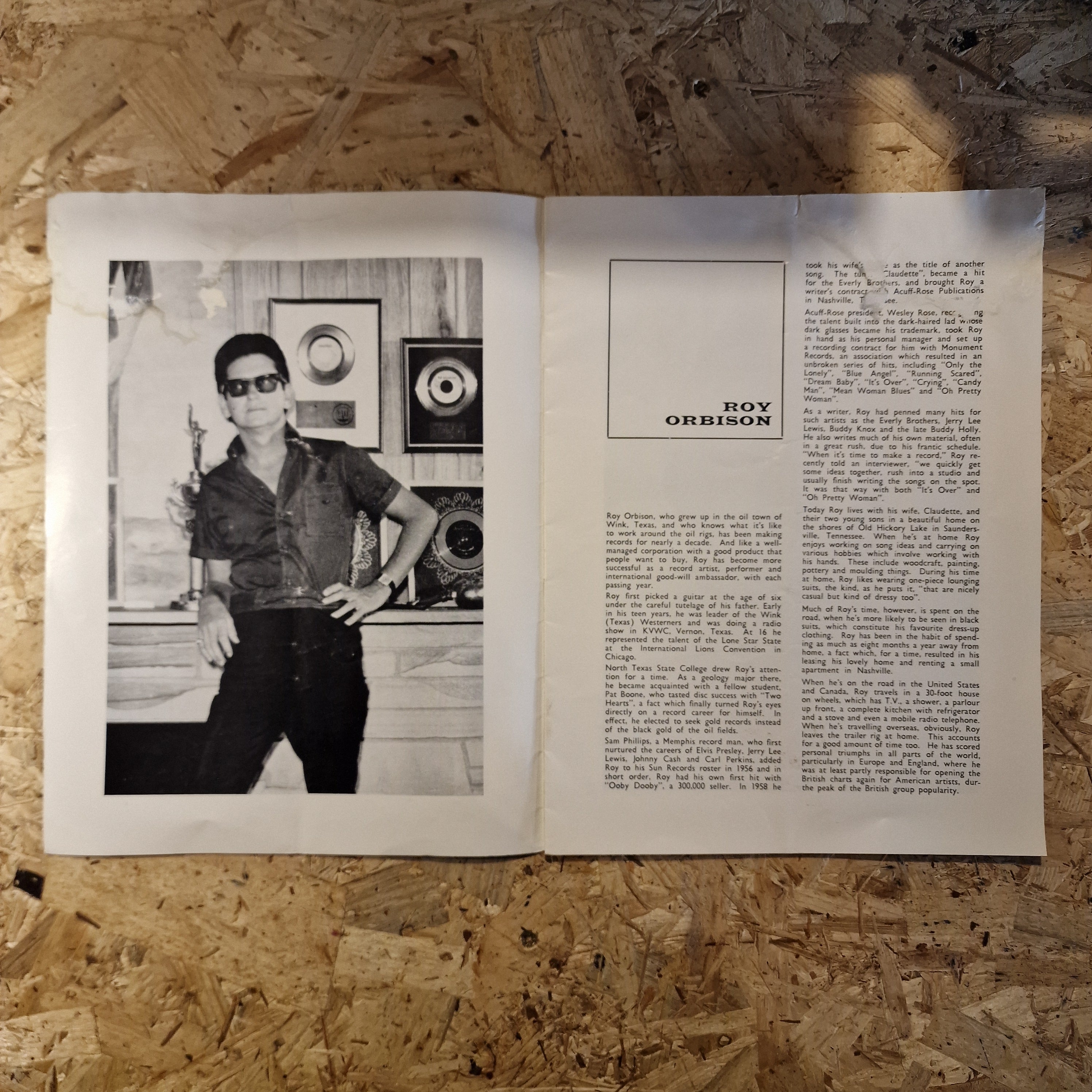 The Walker Brothers & Roy Orbison - UK Tour Programme (1965)
