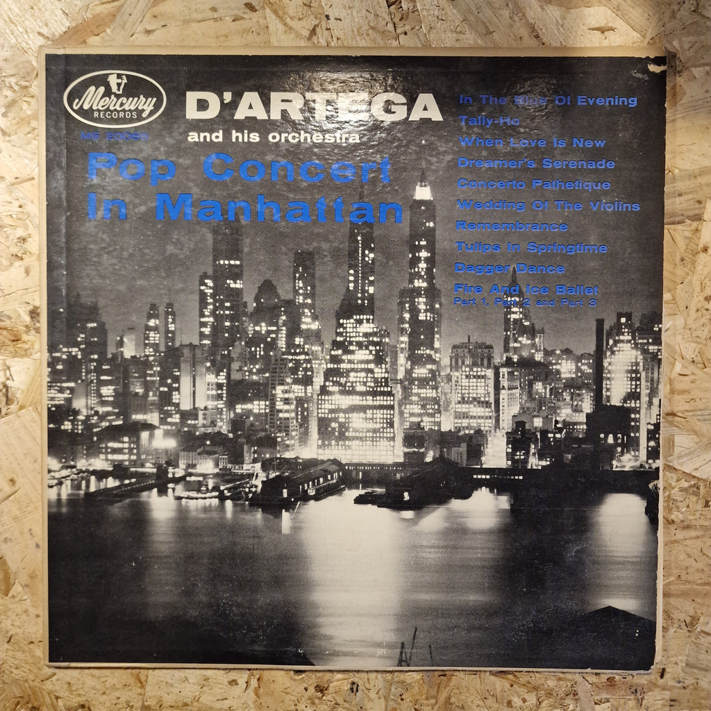 D'Artega And His Orchestra – Pop Concert In Manhattan 1950's US Press