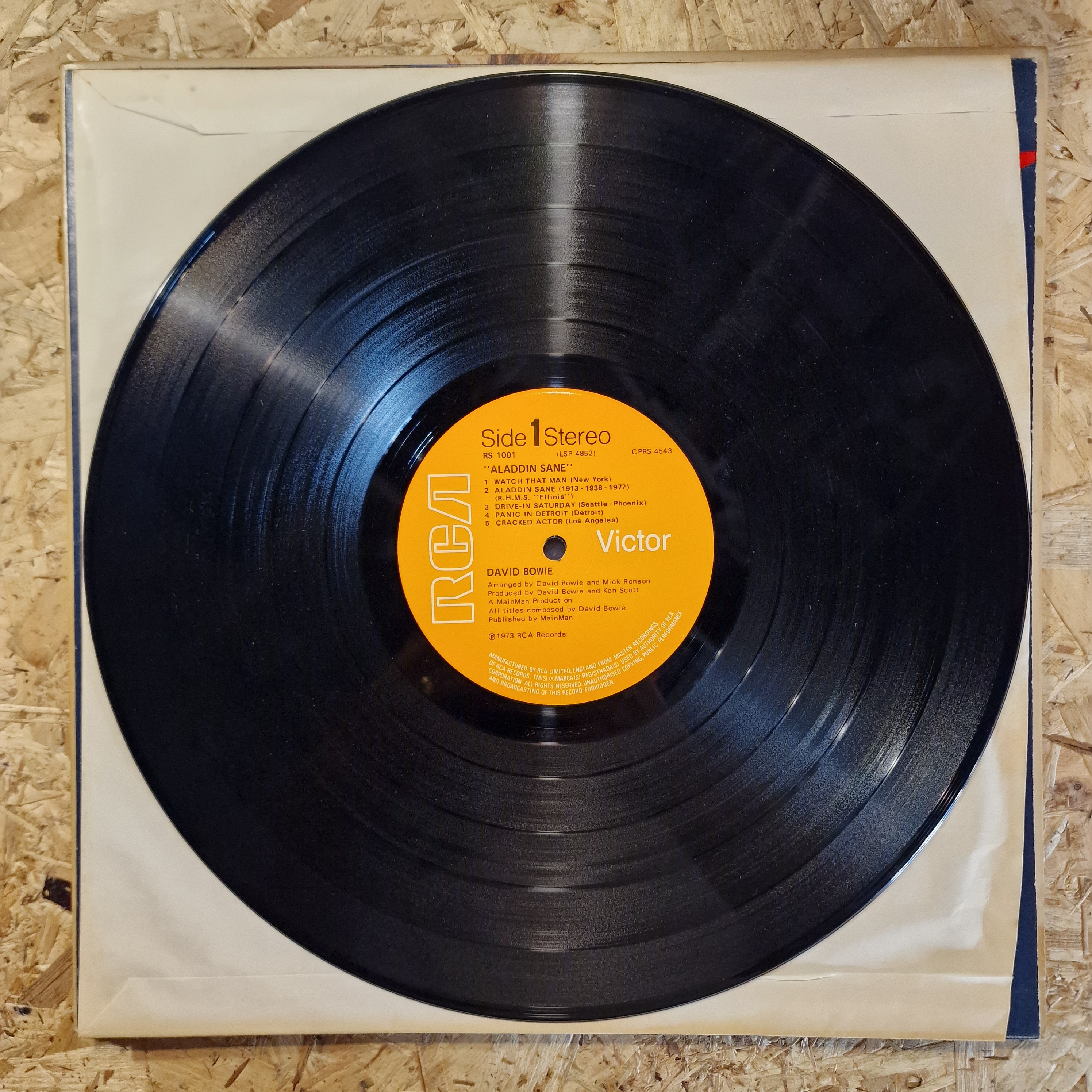 David Bowie ‎– Aladdin Sane 1973 UK Press