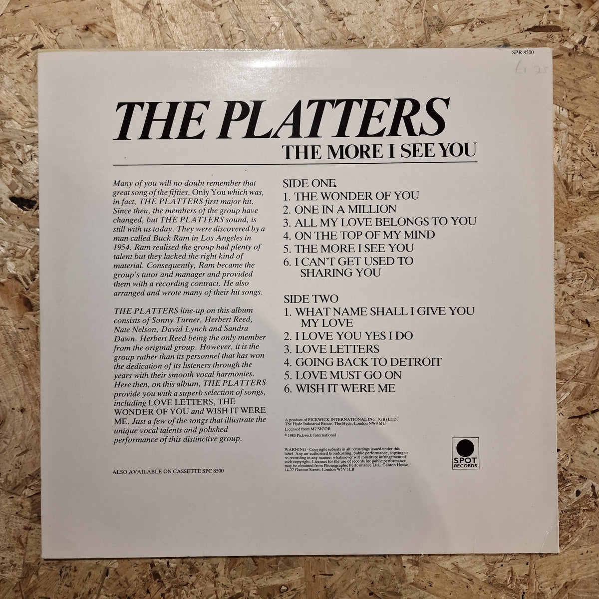 The Platters – The More I See You