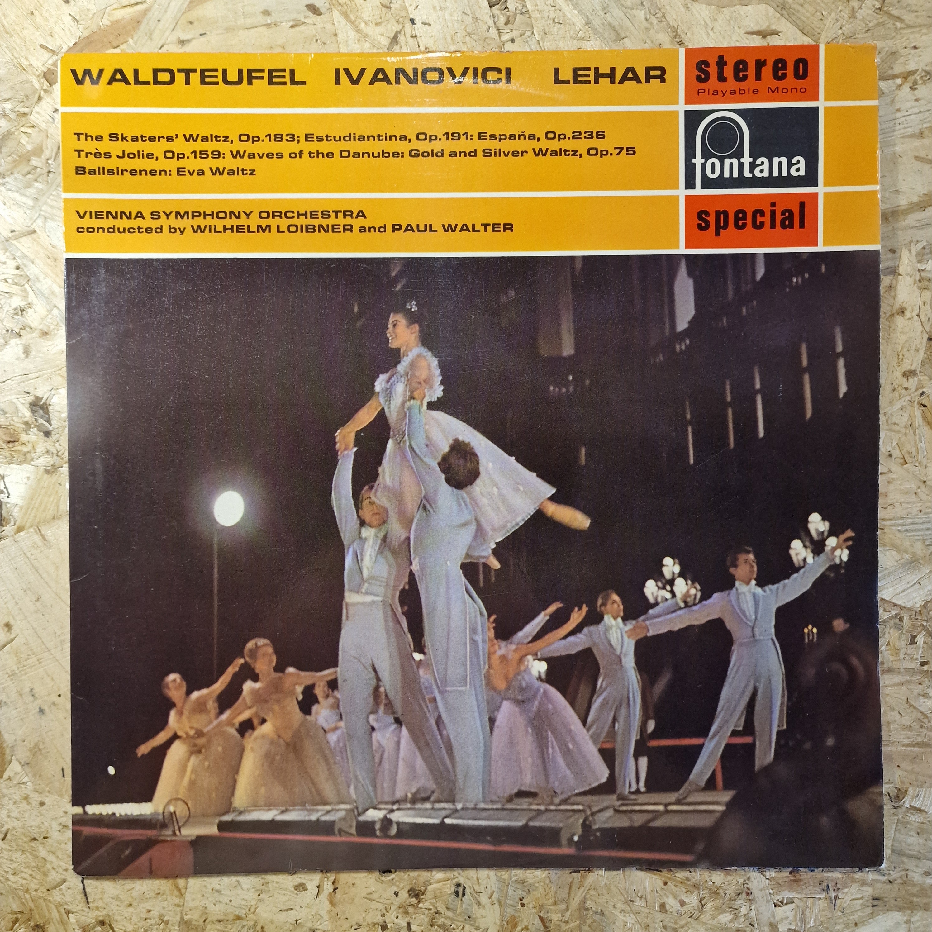Waldteufel, Ivanovici, Lehar, Vienna Symphony Orchestra, Wilhelm Loibner, Paul Walter – The Skaters' Waltz, Op.183; Estudiantina, Op.191; España, Op.236; Très Jolie, Op.159; Waves Of The Danube; Gold And Silver Waltz, Op.75; Ballsirenen; Eva Waltz