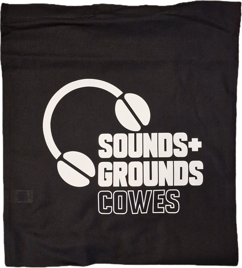 Coffee Bean Headphones Black Tote Bag