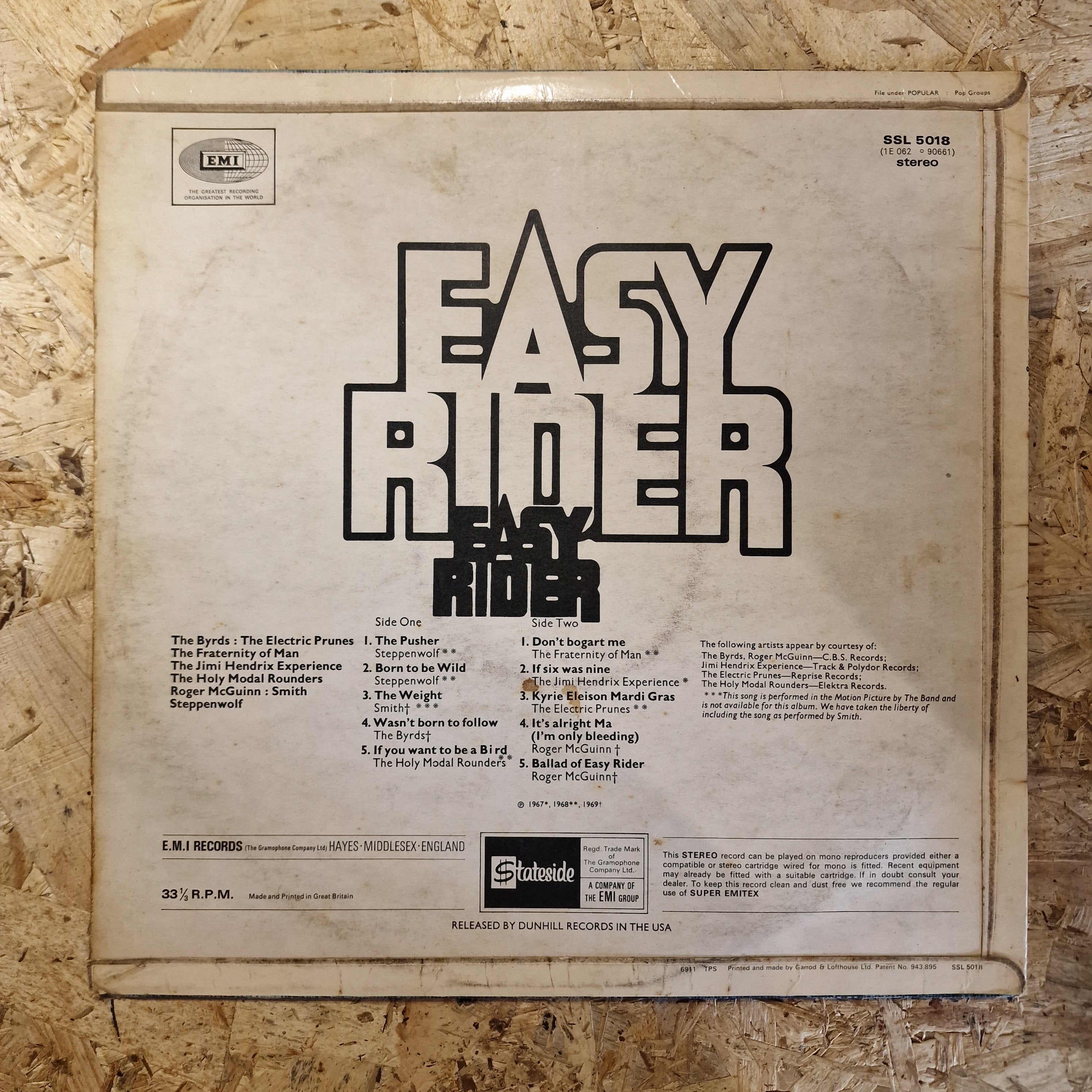 Easy Rider (Songs As Performed In The Motion Picture)