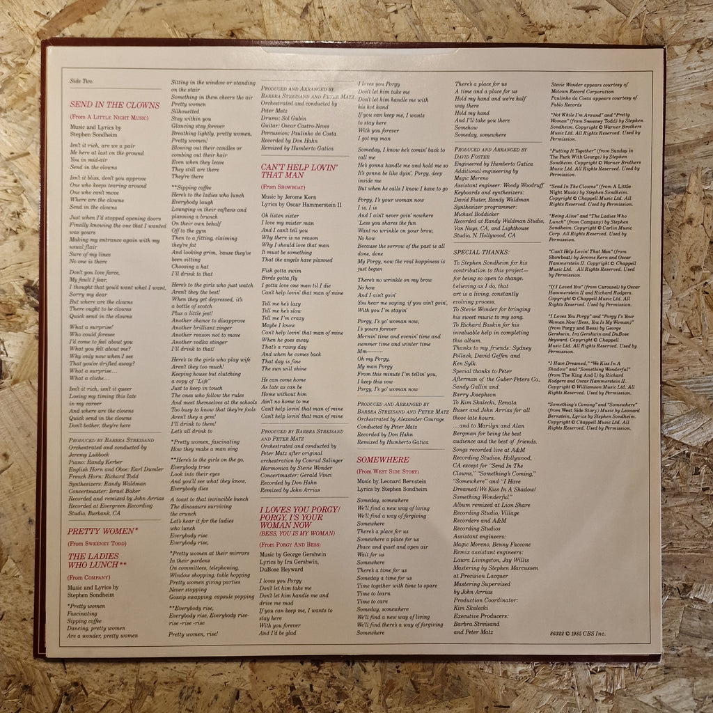 Barbra Streisand – The Broadway Album