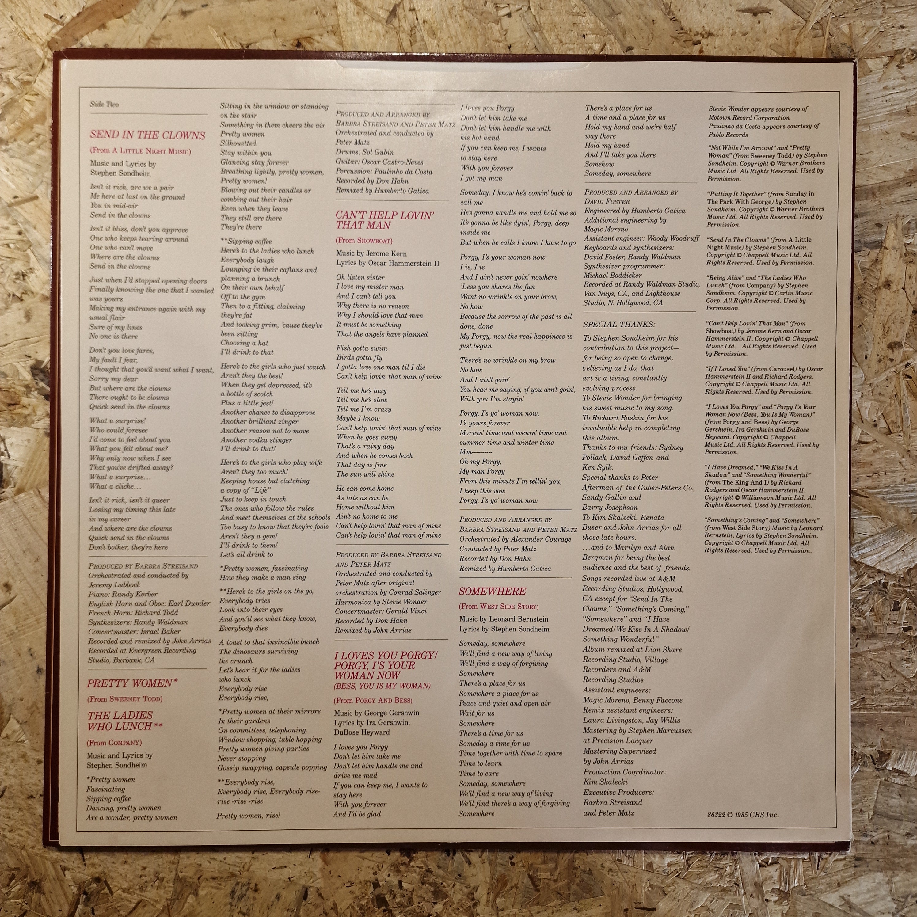 Barbra Streisand – The Broadway Album