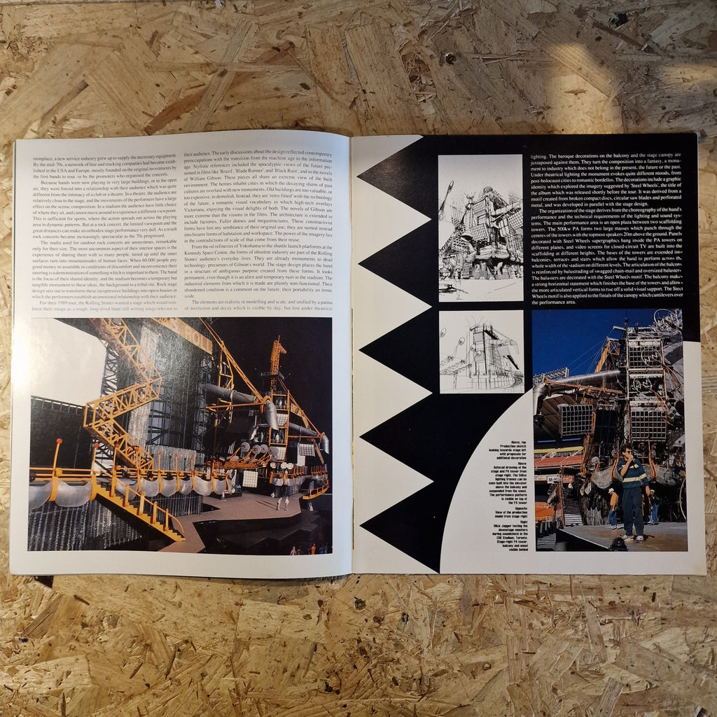 The Rolling Stones - Steel Wheels Architectural Design Brochure (1990)