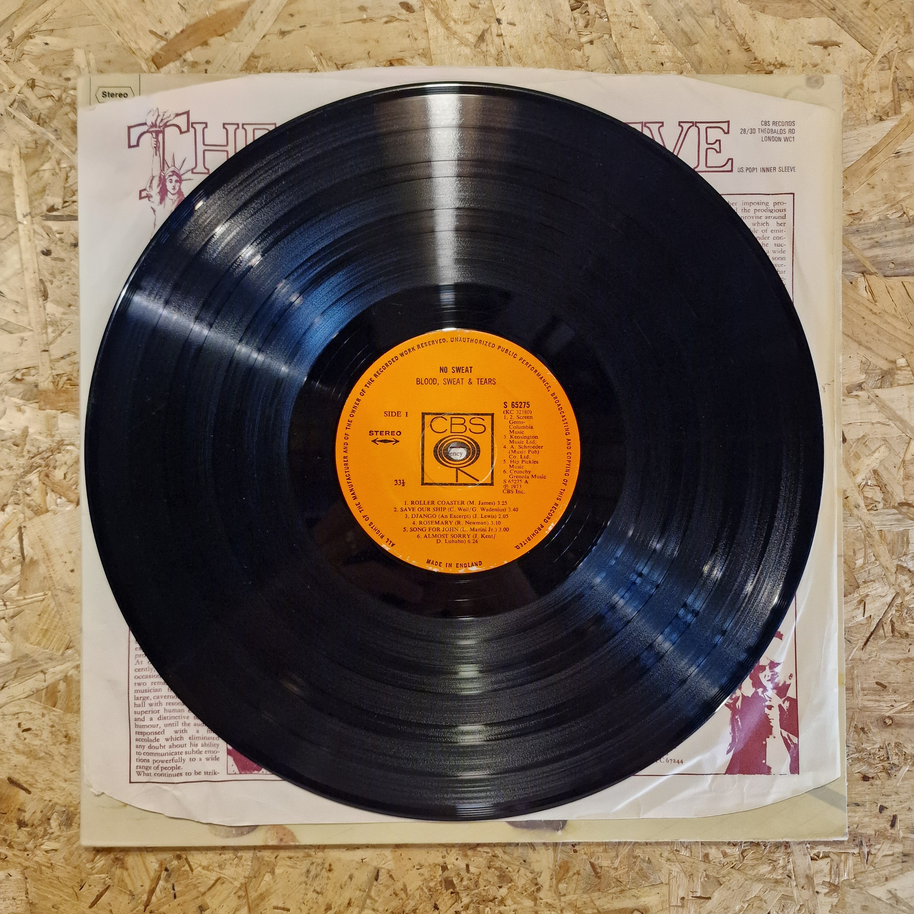 Blood, Sweat & Tears – No Sweat