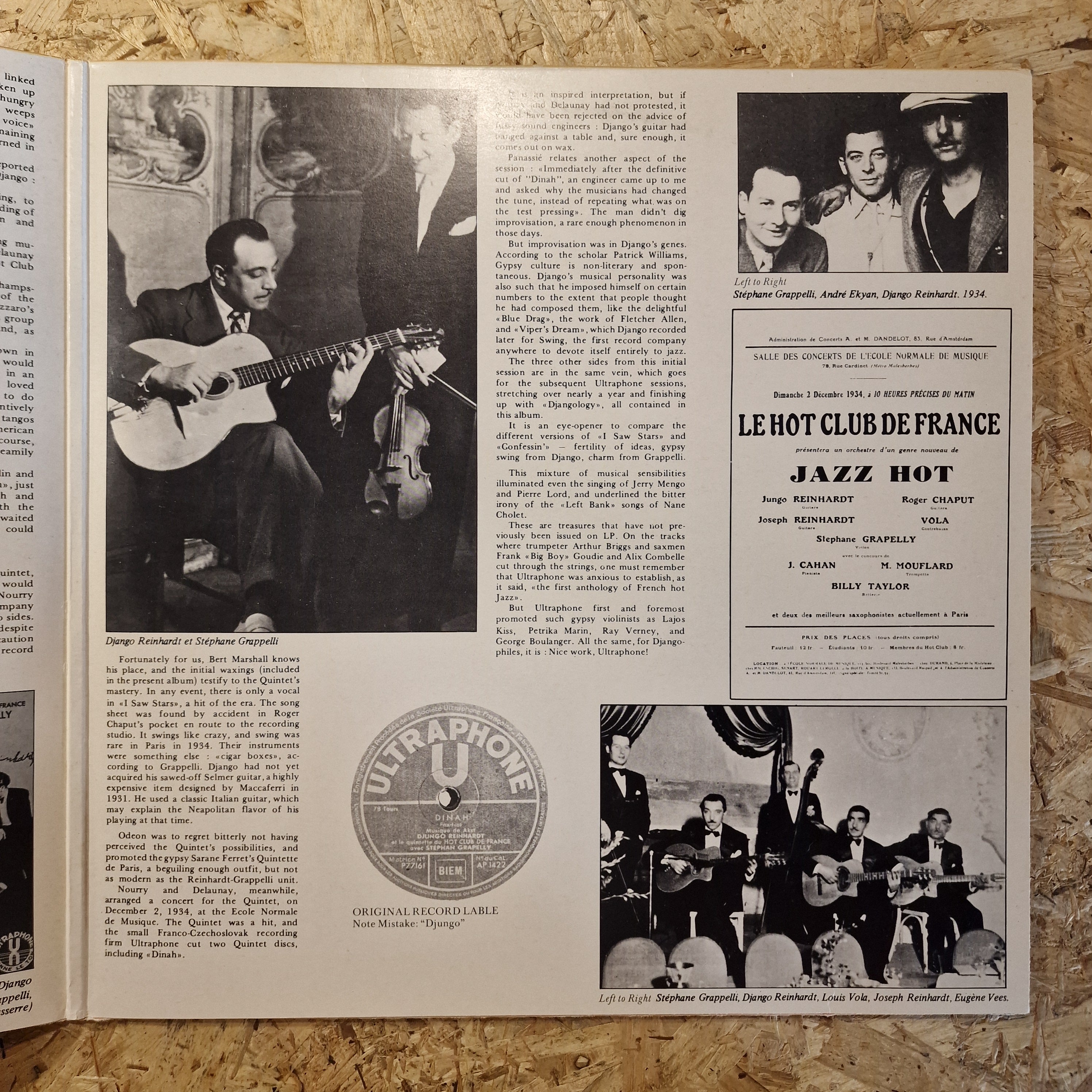 Quintet Of The Hot Club Of France, Django Reinhart, Stéphane Grappelli – Fiftieth Anniversary