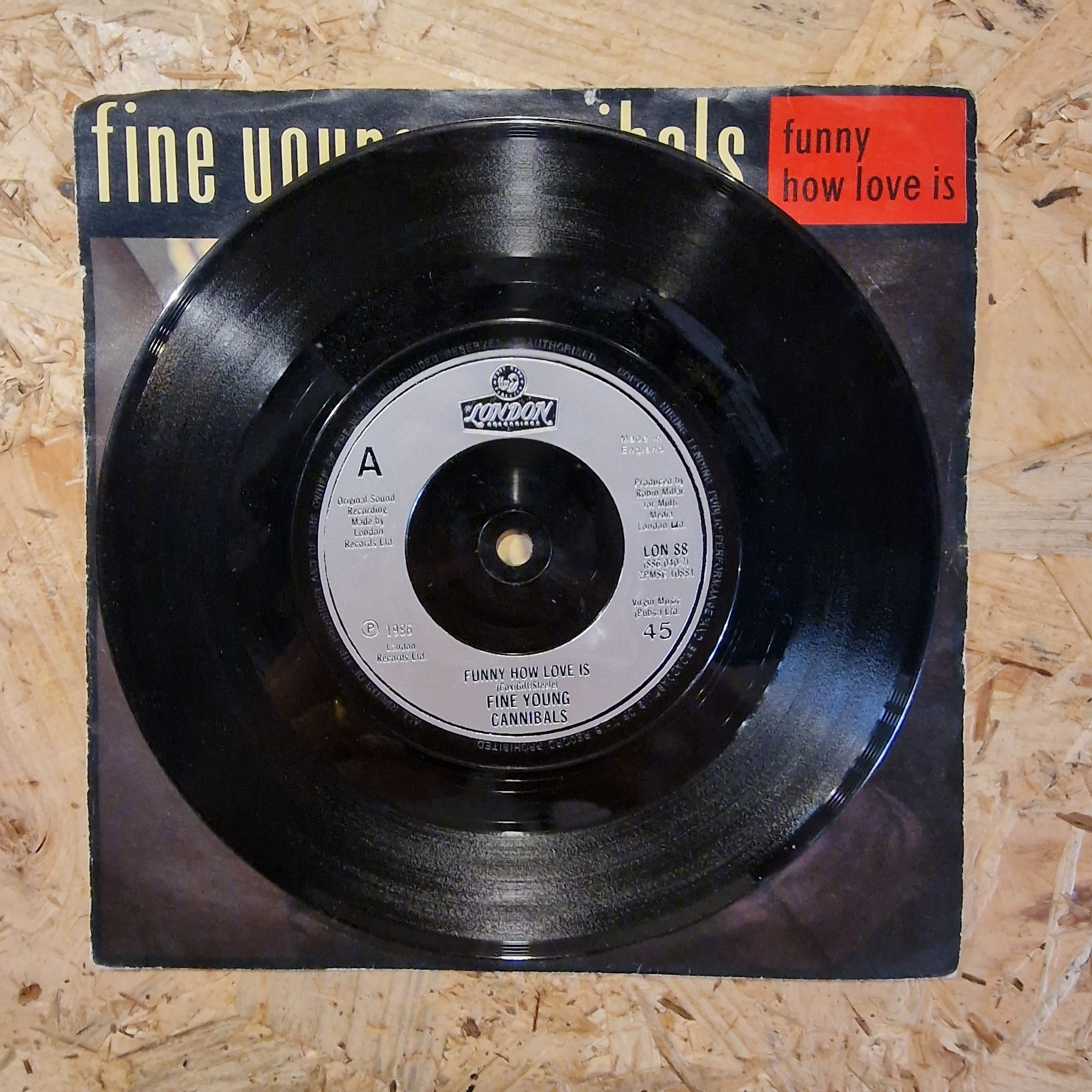 Fine Young Cannibals ‎– Funny How Love Is 7" Single 1986 UK Press
