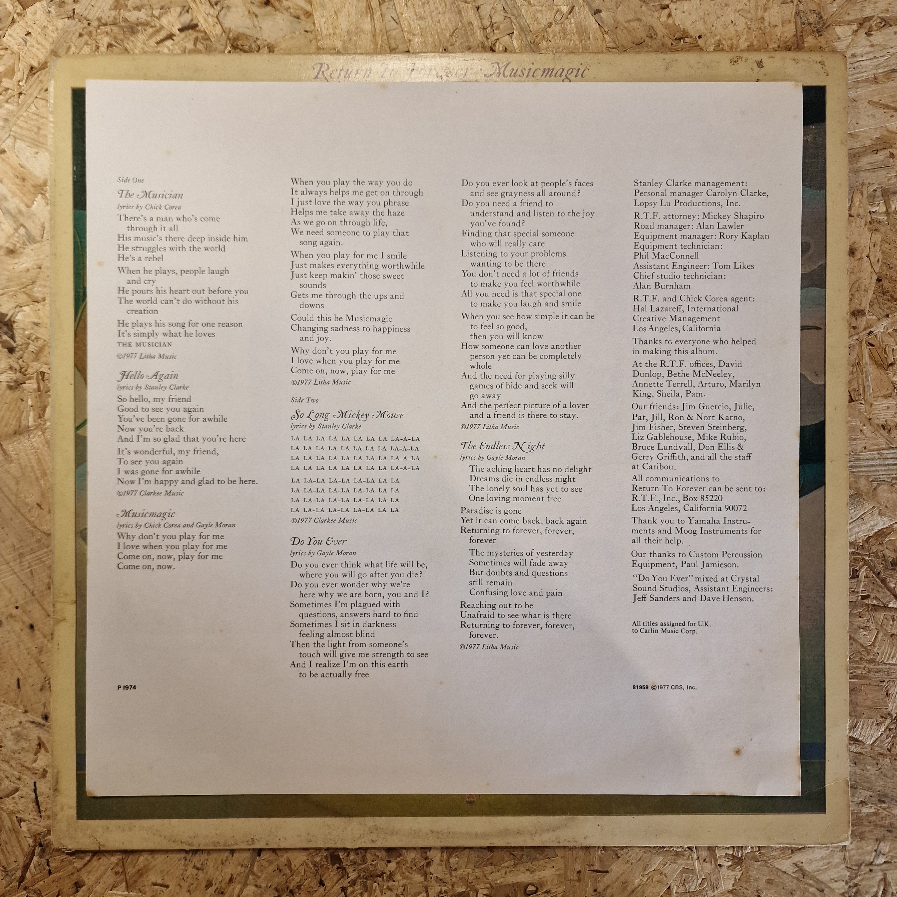 Return To Forever – Musicmagic