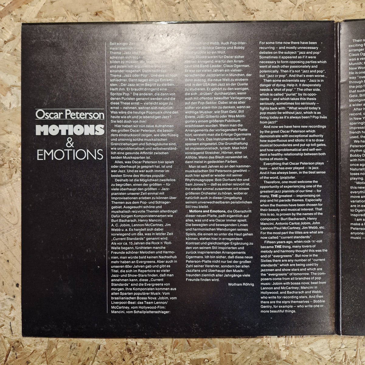 Oscar Peterson – Motions & Emotions