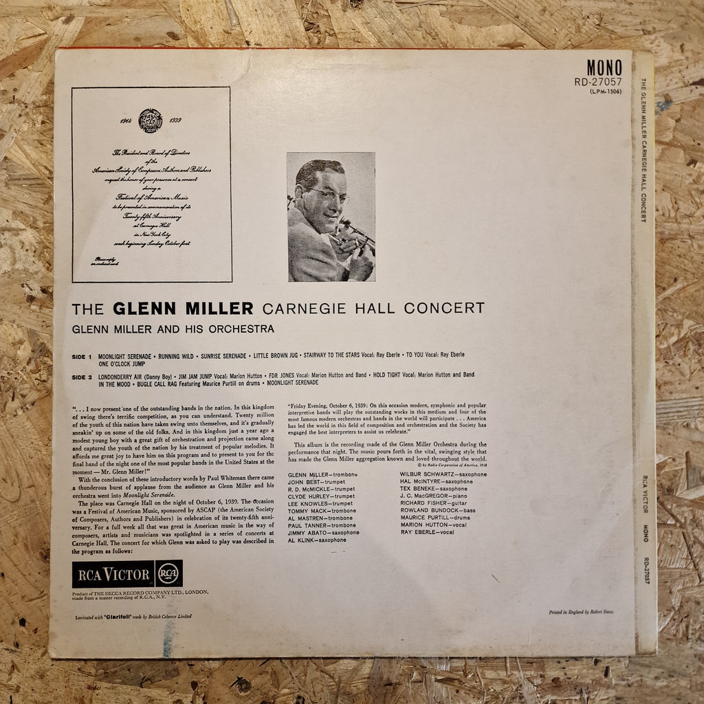 Glenn Miller And His Orchestra – The Glenn Miller Carnegie Hall Concert