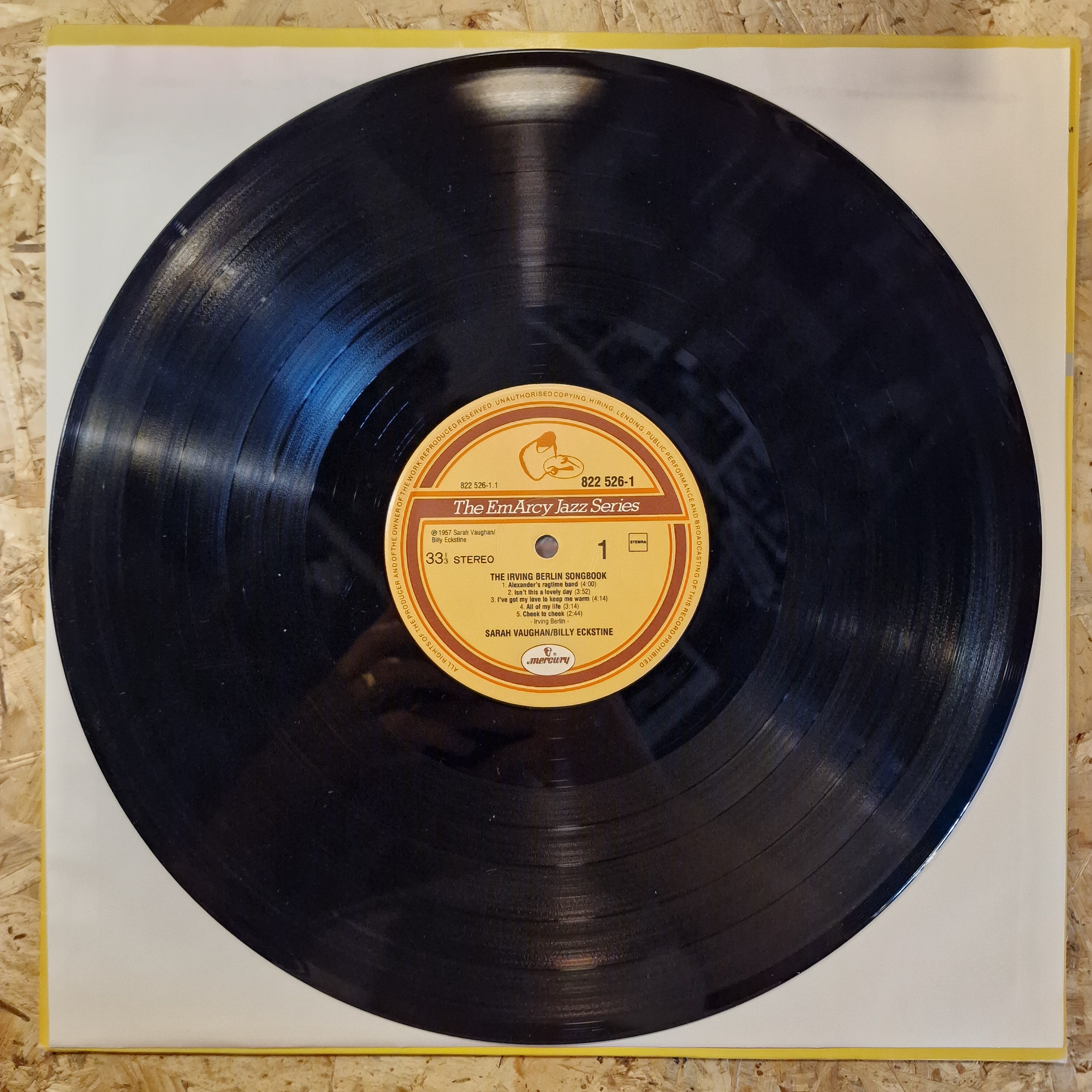 Sarah Vaughan & Billy Eckstine ‎– The Irving Berlin Songbook