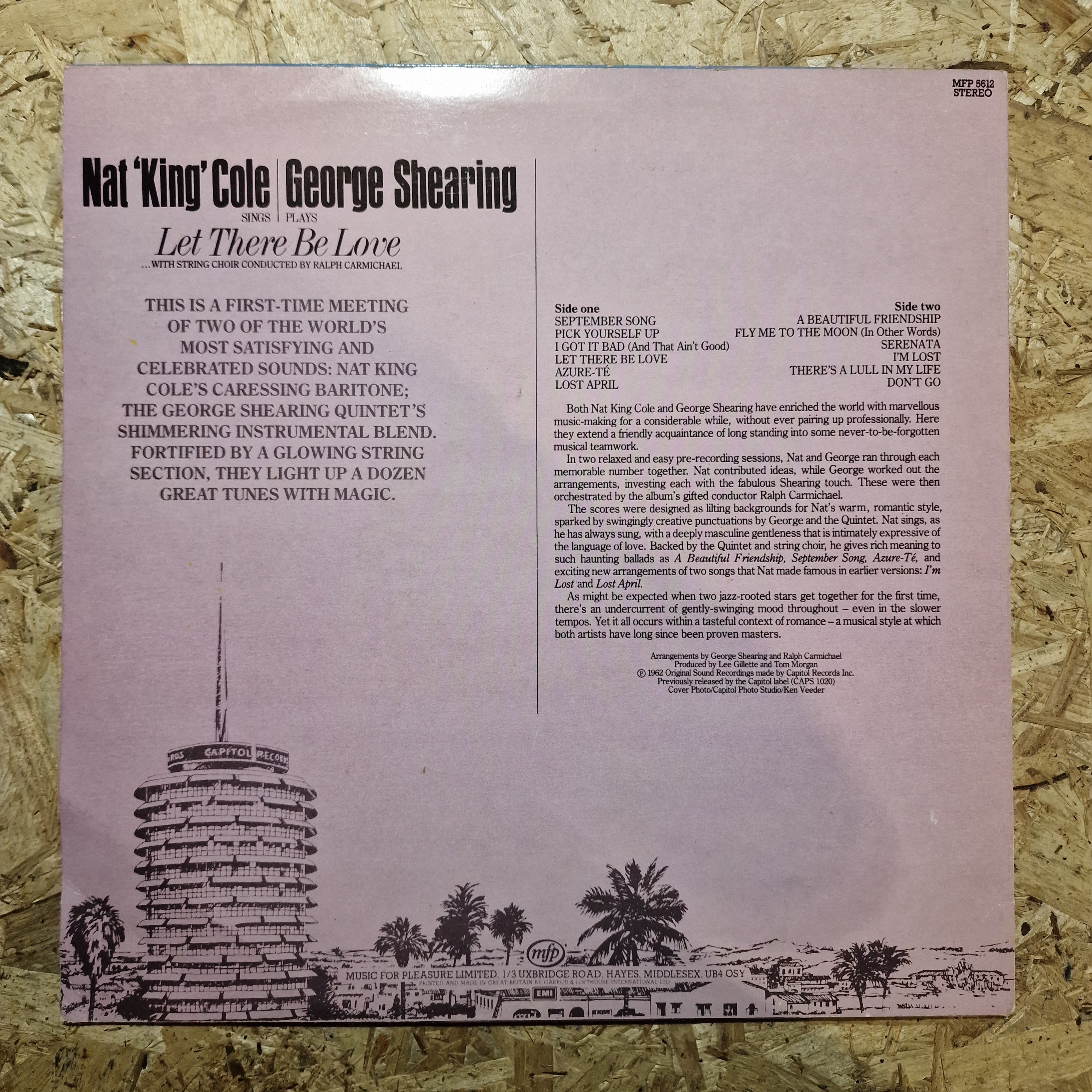 Nat King Cole & George Shearing – Nat King Cole Sings / George Shearing Plays Let There Be Love